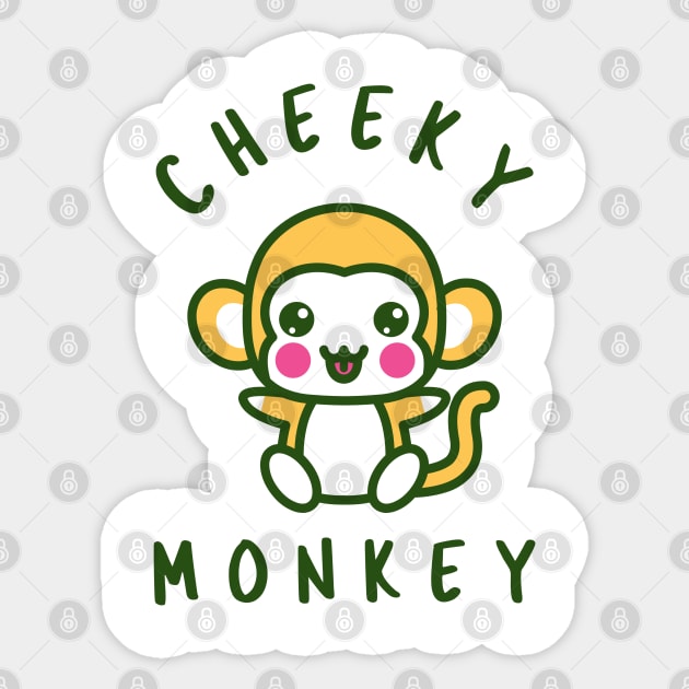 cheeky monkey Sticker by JamDropKids